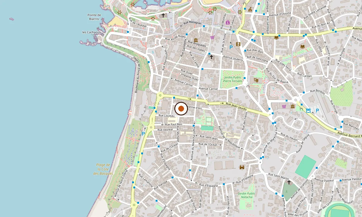 Plan — Belles Matinées, 3, rue des Embruns, Biarritz